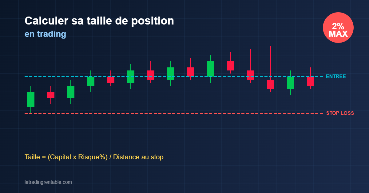 Comment calculer sa taille de position en trading - formule et methode